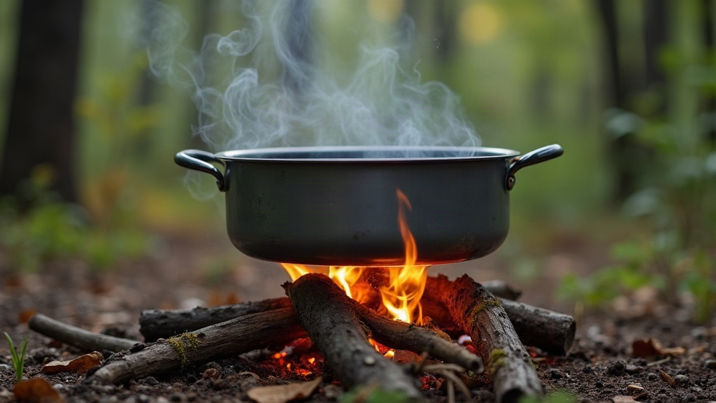 Preventing Food from Scorching in Titanium Pots on Twig Stoves