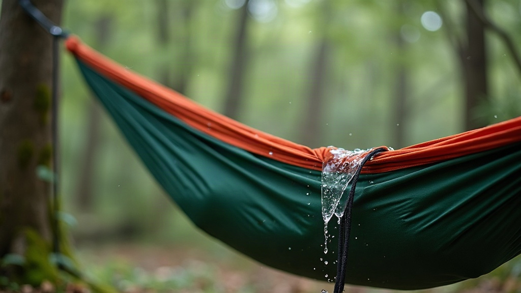Preventing Rainwater from Running Down Your Hammock Suspension